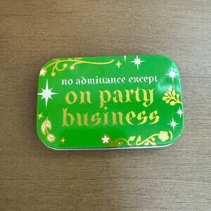 *NEW* Woobles Lord of the Rings No Admittance Except On Party Business Metal Tin